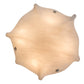 Meyda Lighting Metro 20" 4-Light Antique Nickel Atelier Semi-flush Mount Light With Beige Fleshtone Idalight Shade Glass