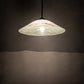 Meyda Lighting Metro 20" Craftsman Brown Blanco Swirl Pendant Light With White Shade Glass