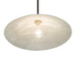 Meyda Lighting Metro 20" Craftsman Brown Blanco Swirl Pendant Light With White Shade Glass