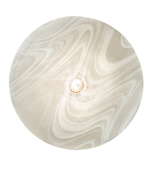 Meyda Lighting Metro 20" Craftsman Brown Blanco Swirl Pendant Light With White Shade Glass