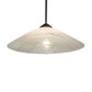 Meyda Lighting Metro 20" Craftsman Brown Blanco Swirl Pendant Light With White Shade Glass