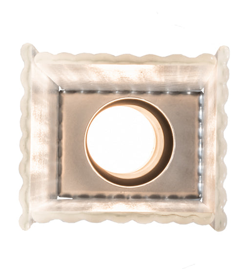 Meyda Lighting Metro 4" Extreme Chrome Murano Mini Pendant Light With Clear Texture Shade Glass