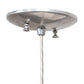 Meyda Lighting Metro 4" Extreme Chrome Murano Mini Pendant Light With Clear Texture Shade Glass