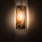 Meyda Lighting Metro 5" Oil Rubbed Bronze Midland Wall Sconce With Cinnamon Baroque Shade Glass