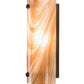 Meyda Lighting Metro 5" Oil Rubbed Bronze Midland Wall Sconce With Cinnamon Baroque Shade Glass