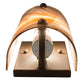 Meyda Lighting Metro 5" Oil Rubbed Bronze Midland Wall Sconce With Cinnamon Baroque Shade Glass