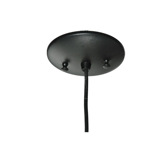 Meyda Lighting Metro 6" Black Mini Pendant Light With Green Quadrato Shade Glass