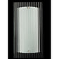 Meyda Lighting Metro 6" Nickel Wall Sconce With Clear Fluted Quadrato Shade Glass