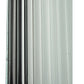 Meyda Lighting Metro 6" Nickel Wall Sconce With Clear Fluted Quadrato Shade Glass