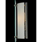 Meyda Lighting Metro 6" Nickel Wall Sconce With Clear Fluted Quadrato Shade Glass
