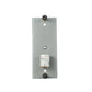 Meyda Lighting Metro 6" Nickel Wall Sconce With Clear Fluted Quadrato Shade Glass