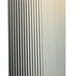 Meyda Lighting Metro 6" Nickel Wall Sconce With Clear Reeded Quadrato Shade Glass