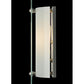 Meyda Lighting Metro 6" Nickel Wall Sconce With Clear Reeded Quadrato Shade Glass