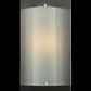 Meyda Lighting Metro 6" Nickel Wall Sconce With Clear Reeded Quadrato Shade Glass