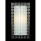 Meyda Lighting Metro 6" Nickel Wall Sconce With Clear Window Pane Quadrato Shade Glass