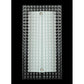 Meyda Lighting Metro 6" Nickel Wall Sconce With Clear Window Pane Quadrato Shade Glass
