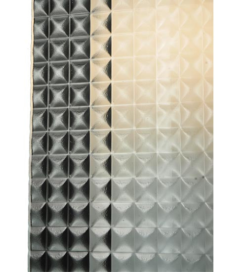 Meyda Lighting Metro 6" Nickel Wall Sconce With Clear Window Pane Quadrato Shade Glass