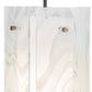 Meyda Lighting Metro 6" Textured Black Blanco Swirl Quadrato Mini Pendant Light With White & Clear Shade Glass