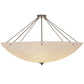 Meyda Lighting Metro 60" 12-Light Timeless Bronze Semi-flush Mount Ceiling Light With Whitestone Idalight Shade Glass