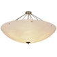 Meyda Lighting Metro 60" 12-Light Timeless Bronze Semi-flush Mount Ceiling Light With Whitestone Idalight Shade Glass