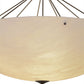 Meyda Lighting Metro 60" 12-Light Timeless Bronze Semi-flush Mount Ceiling Light With Whitestone Idalight Shade Glass
