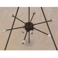 Meyda Lighting Metro 60" 12-Light Timeless Bronze Semi-flush Mount Ceiling Light With Whitestone Idalight Shade Glass