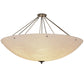 Meyda Lighting Metro 60" 12-Light Timeless Bronze Semi-flush Mount Ceiling Light With Whitestone Idalight Shade Glass
