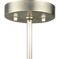 Meyda Lighting Metro 7" Silver Mini Pendant Light With Clear Window Pane Quadrato Shade Glass