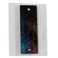Meyda Lighting Metro 9" Nickel Aurora Borealis Wall Sconce With White Opal & Black Iridescent Shade Glass