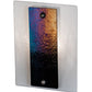 Meyda Lighting Metro 9" Nickel Aurora Borealis Wall Sconce With White Opal & Black Iridescent Shade Glass