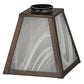 Meyda Lighting Metro 9" Weathered Antique Brass Frame With White Frosted Shade Glass