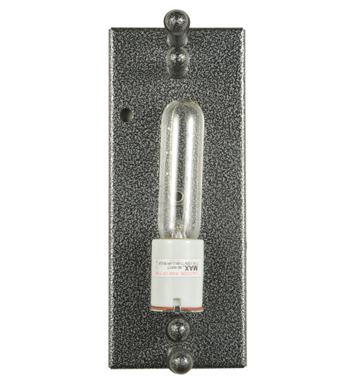 Meyda Lighting Metro Fusion 10" Lightning Vein Zweig Wall Sconce With Amber Shade Glass