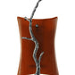 Meyda Lighting Metro Fusion 10" Lightning Vein Zweig Wall Sconce With Amber Shade Glass
