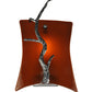 Meyda Lighting Metro Fusion 10" Lightning Vein Zweig Wall Sconce With Amber Shade Glass