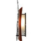Meyda Lighting Metro Fusion 10" Lightning Vein Zweig Wall Sconce With Amber Shade Glass