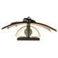 Meyda Lighting Metro Fusion 10" Lightning Vein Zweig Wall Sconce With Amber Shade Glass
