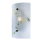 Meyda Lighting Metro Fusion 10" Steel Bel Volo Wall Sconce With White Dragonfly and Green Confetti Shade Glass