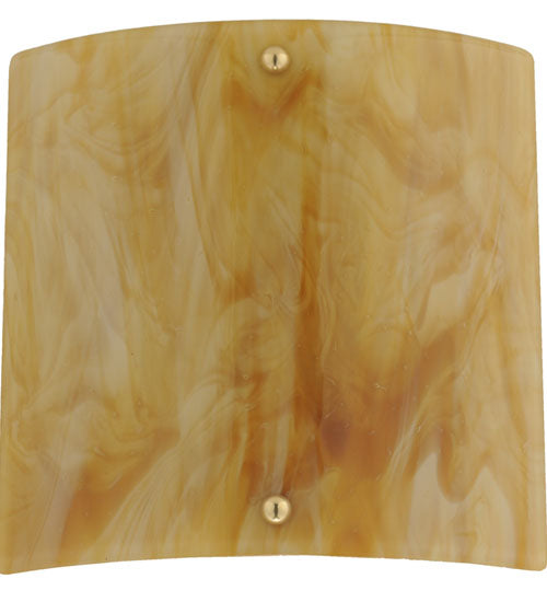 Meyda Lighting Metro Fusion 11" Gray Auburn Wall Sconce With Amber Shade Glass