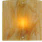 Meyda Lighting Metro Fusion 11" Gray Auburn Wall Sconce With Amber Shade Glass