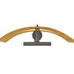 Meyda Lighting Metro Fusion 11" Gray Auburn Wall Sconce With Amber Shade Glass