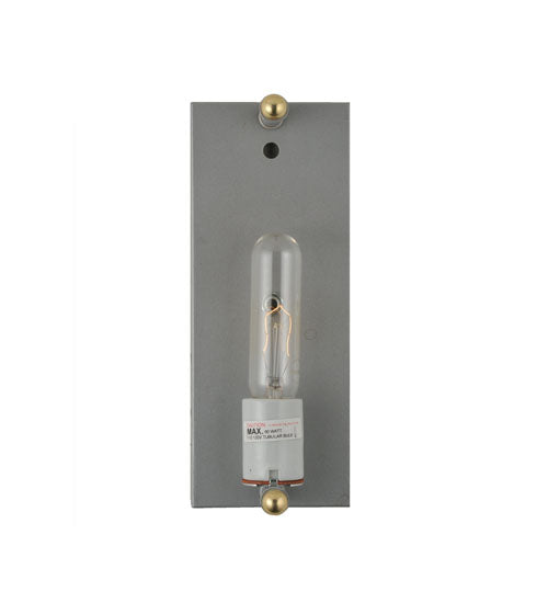Meyda Lighting Metro Fusion 11" Gray Auburn Wall Sconce With Amber Shade Glass