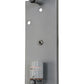 Meyda Lighting Metro Fusion 11" Nickel Powder Coated Left Wall Sconce With Amber Loon Shade Glass