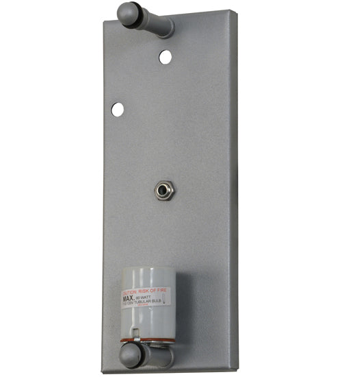 Meyda Lighting Metro Fusion 11" Nickel Powder Coated Left Wall Sconce With Amber Loon Shade Glass