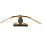 Meyda Lighting Metro Fusion 11" Nickel Powder Coated Left Wall Sconce With Amber Loon Shade Glass