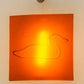 Meyda Lighting Metro Fusion 11" Nickel Powder Coated Right Wall Sconce With Amber Loon Shade Glass