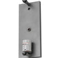 Meyda Lighting Metro Fusion 11" Nickel Wall Sconce With White & Red Logo Shade Glass
