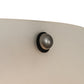 Meyda Lighting Metro Fusion 11" Nickel Wings Wall Sconce With Frosted Clear Shade Glass