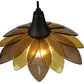 Meyda Lighting Metro Fusion 11" Oil Rubbed Bronze Bodnant Mini Pendant Light With Bronze and Amber Shade Glass