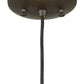 Meyda Lighting Metro Fusion 11" Oil Rubbed Bronze Bodnant Mini Pendant Light With Bronze and Amber Shade Glass