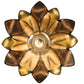 Meyda Lighting Metro Fusion 11" Oil Rubbed Bronze Bodnant Mini Pendant Light With Bronze and Amber Shade Glass